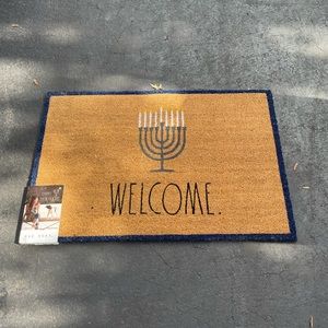 Rae dunn 24x36 welcome Hanukkah door mat